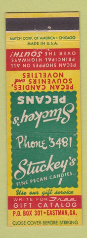 Matchbook Cover - Stuckey's Pecan Candy Eastman GA