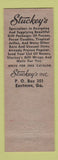Matchbook Cover - Stuckey's Pecan Candy Eastman GA
