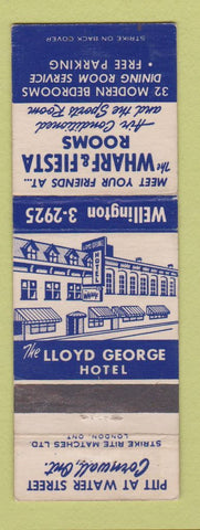 Matchbook Cover - Lloyd George Hotel Cornwall ON WEAR
