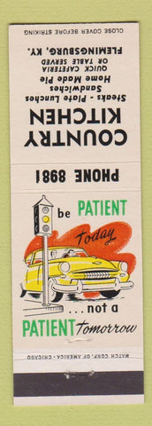 Matchbook Cover - Country Kitchen Flemingsburg KY