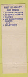 Matchbook Cover - Top Hat Cafe Warrensburg MO