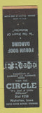 Matchbook Cover - Circle Restaurant Waterloo IA