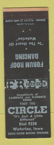 Matchbook Cover - Circle Restaurant Waterloo IA