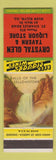 Matchbook Cover - Crystal Glen Tavern Glen Ellyn IL