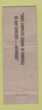 Matchbook Cover - Vanston Memorial Funeral Home Scranton PA WEAR