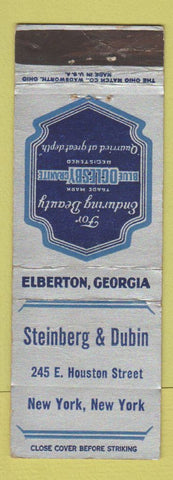 Matchbook Cover - Oglesby Glue Granite Steinberg Dubin New York City