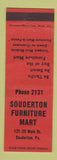 Matchbook Cover - Souderton Furniture Mart Store PA