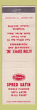 Matchbook Cover - Glidden Paint Spred Satin Acton Supply South Acton MA WEAR