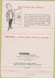 Matchbook Cover - Steelcase office furniture BLANK yellow 40 Strike
