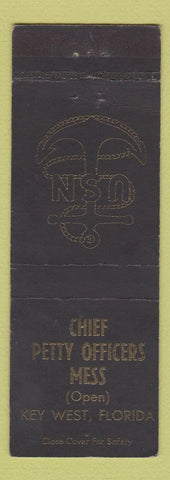 Matchbook Cover - Chief Petty Officers Mess Key West FL Navy
