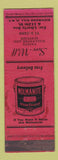 Matchbook Cover - Molmanite Paint Serv Well Richmond Hill NY WORN