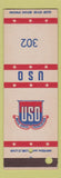 Matchbook Cover - USO Clubs SAMPLE 302 WEAR