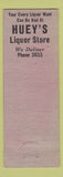 Matchbook Cover - Huey's Cigar Store Rochester MN