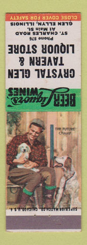 Matchbook Cover - Crystal Glen Tavern Glen Ellyn IL
