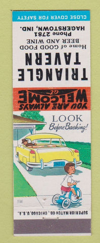 Matchbook Cover - Triangle Tavern Hagerstown IN