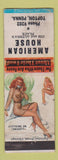 Matchbook Cover - American House Topton PA pinup WORN