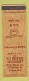 Matchbook Cover - Pat Rodgers Restaurant Pittsburgh PA