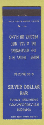 Matchbook Cover - Silver Dollar Bar Crawfordsville IN