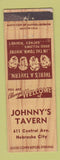 Matchbook Cover - Johnny's Tavern Nebraska City NE?