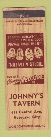 Matchbook Cover - Johnny's Tavern Nebraska City NE?