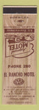 Matchbook Cover - El Rancho Motel Sedalia MO