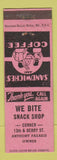 Matchbook Cover - We Bite Snack Shop Harrisburg? PA? PINK