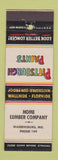 Matchbook Cover - Pittsburgh Paints Home Lumber Warrensburg MO