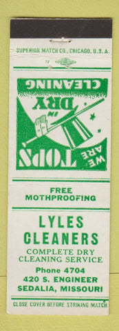 Matchbook Cover - Lyles Cleaners Sedalia MO