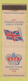 Matchbook Cover - 1959 Royal Visit Canada