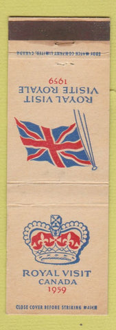 Matchbook Cover - 1959 Royal Visit Canada