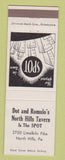 Matchbook Cover - Dot and Romulo's North Hills Tavern North Hills PA