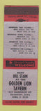 Matchbook Cover - Golden Lion Tavern Davenport IA