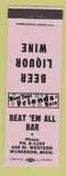 Matchbook Cover - Beat em All Bar Muskegon MI