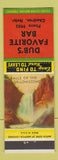 Matchbook Cover - Dub's Favorite Bar Chadron NE