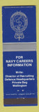 Matchbook Cover - Royal New Zealand Navy Recruiting Wellington