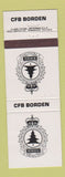 Matchbook Cover - CFB Borden Canada Military