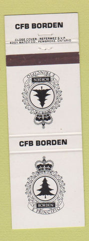Matchbook Cover - CFB Borden Canada Military