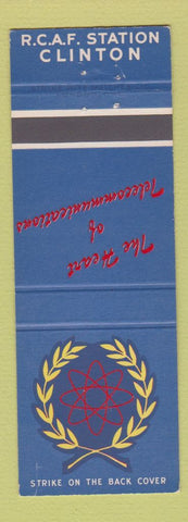 Matchbook Cover - Royal Cananadian Air Force Station Clinton Canada