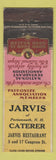 Matchbook Cover - Jarvis Restaurant Portsmouth NH WEAR