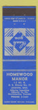 Matchbook Cover - Homewood Manor Jackson MS