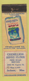 Matchbook Cover - Gremillion oil gas Mountain Peak Flower Jackson MS WEAR