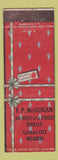 Matchbook Cover - FP McGuigan Kansas City MO Christmas Federal WEAR