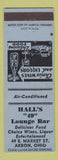Matchbook Cover - Hall's 49 Lounge Bar Akron OH
