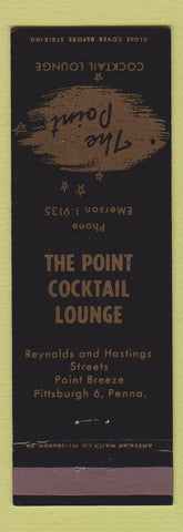 Matchbook Cover - The Point Cocktail Lounge Pittsburgh PA