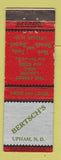 Matchbook Cover - Bertsch's Upham ND restaurant