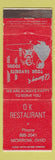 Matchbook Cover - OK Restaurant Morrow OH WEAR