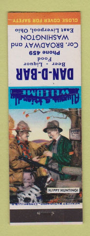 Matchbook Cover - Dan D Bar East Liverpool OH