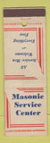 Matchbook Cover - Masonic Service Center