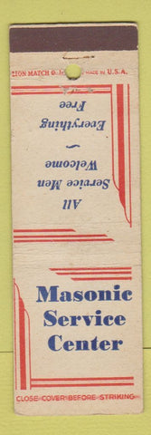 Matchbook Cover - Masonic Service Center