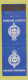 Matchbook Cover - HM Yacht Britannia Military UK WORN